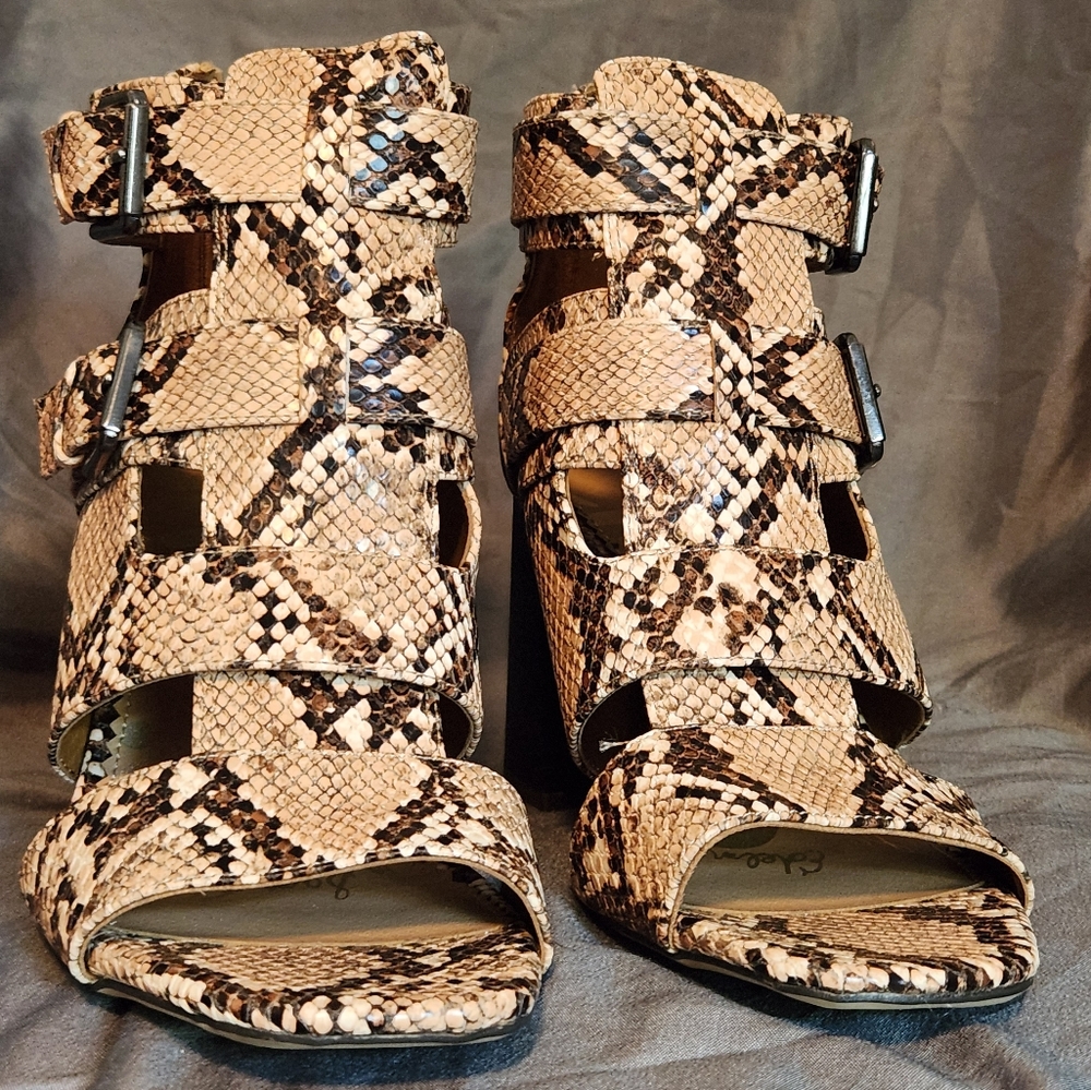 Snakeskin heels
